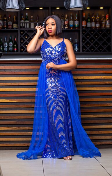 Blue sequin