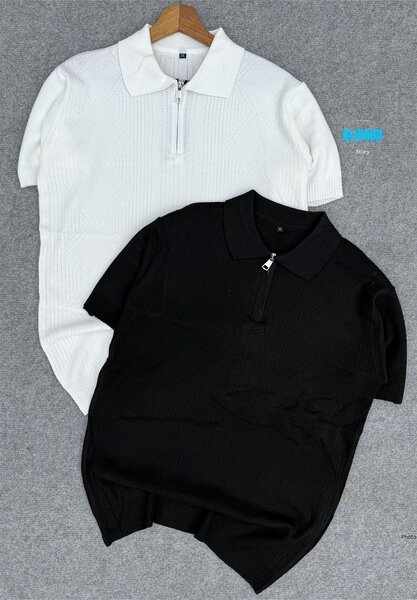 Polo en maille zippé élégant