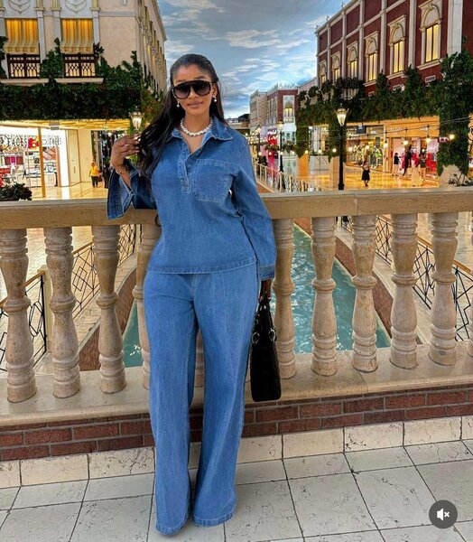 Ensemble en denim pour femmes
