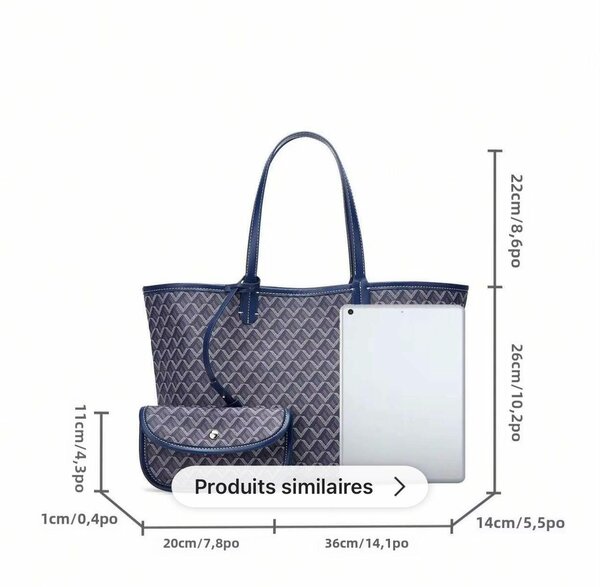 Sac cabas en toile élégante