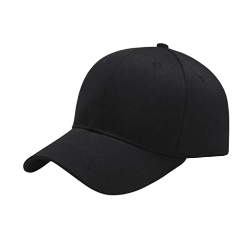 Casquette noire unisexe élégante