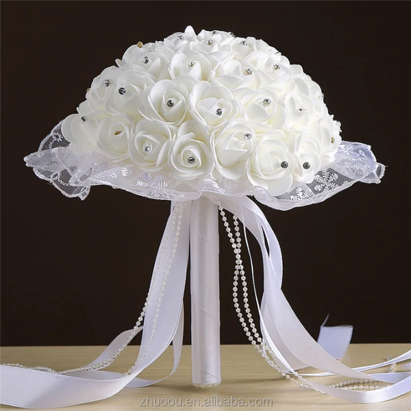 Bouquet de roses artificielles