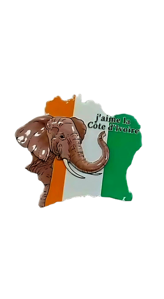 Magnet j'aime la Côte d'Ivoire