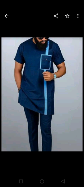 Ensemble africain bleu moderne