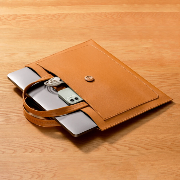 Sacoche en cuir pour ordinateur