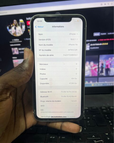 iPhone XR 64 Go Blanc