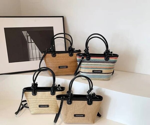 Sac à main en paille élégant