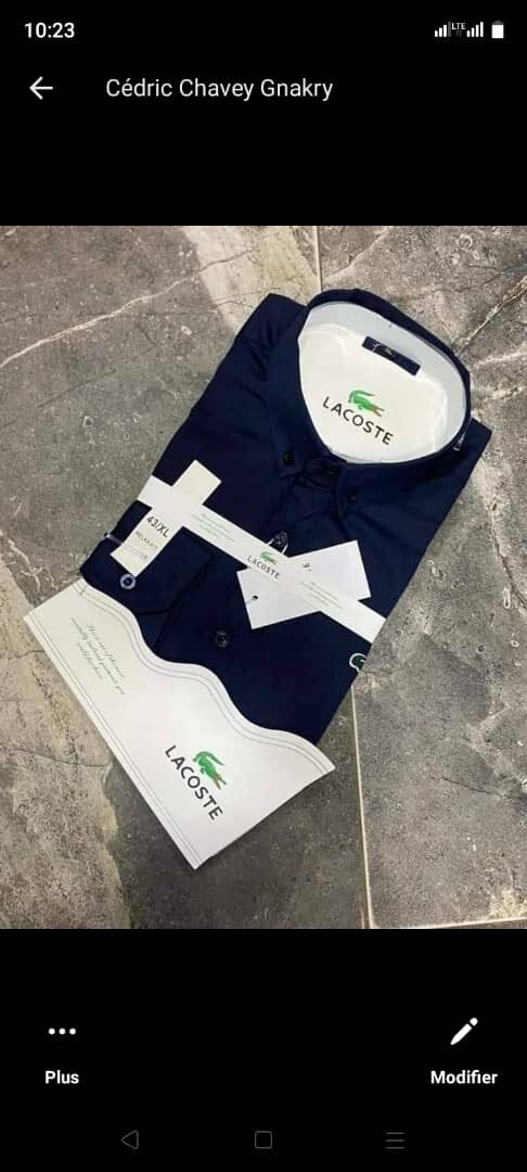 Chemise hommes