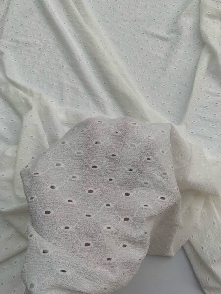 Cotton lace fabric
