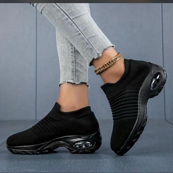 Black sneakers