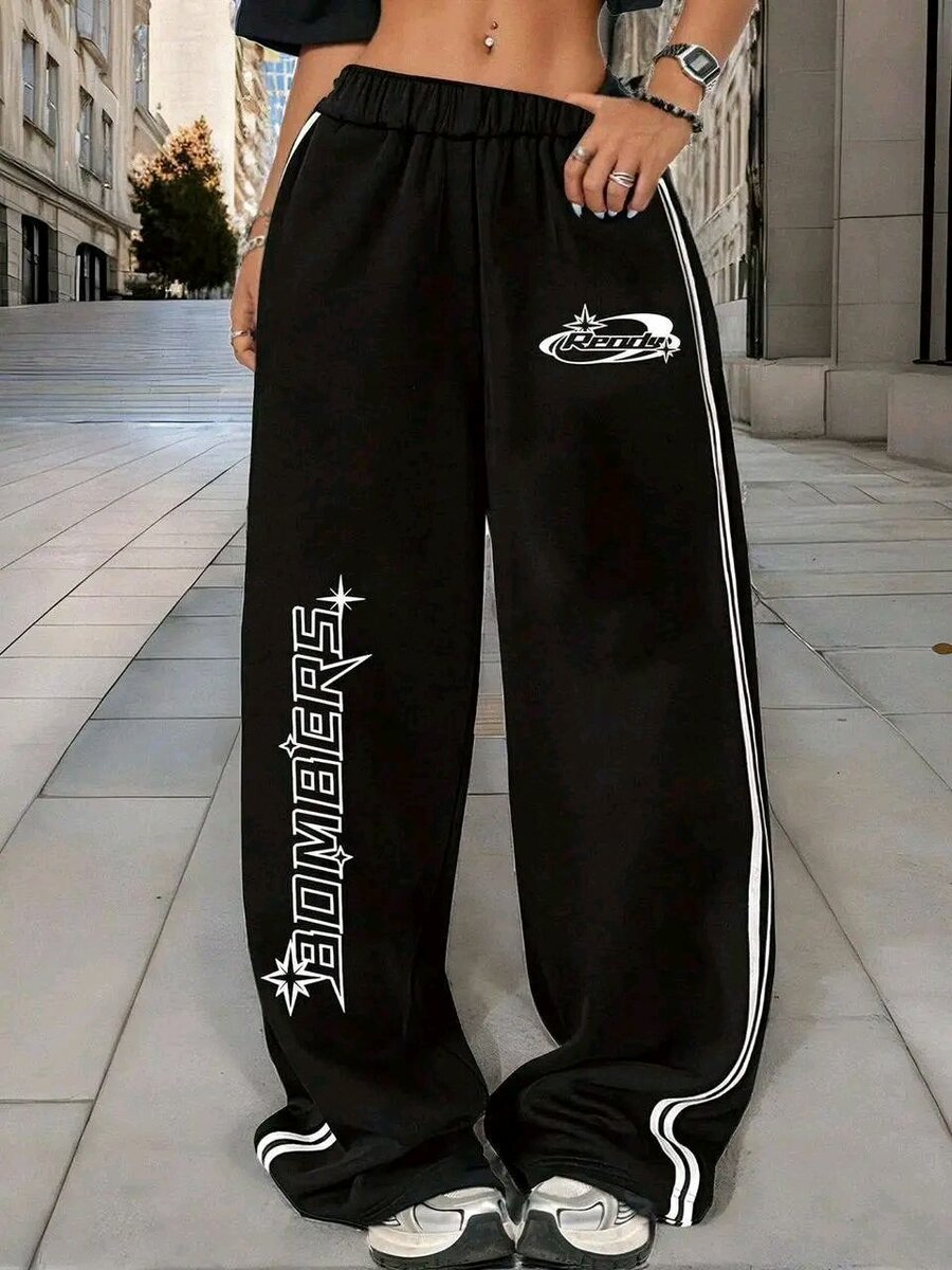 Pantalons larges streetwear femme