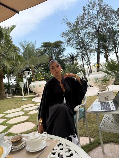 Robe élégante kaftan femme