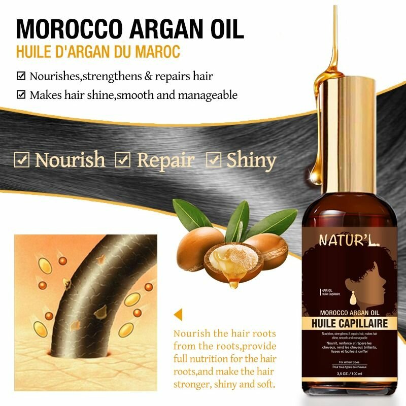 Huile Capillaire a Argan