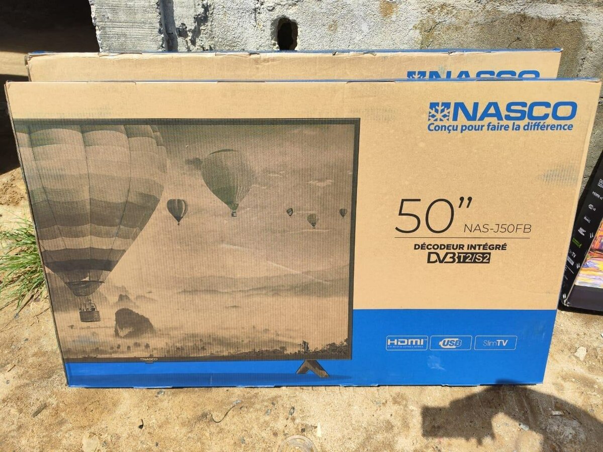 TV NASCO 50 POUCES avec décodeur intégré