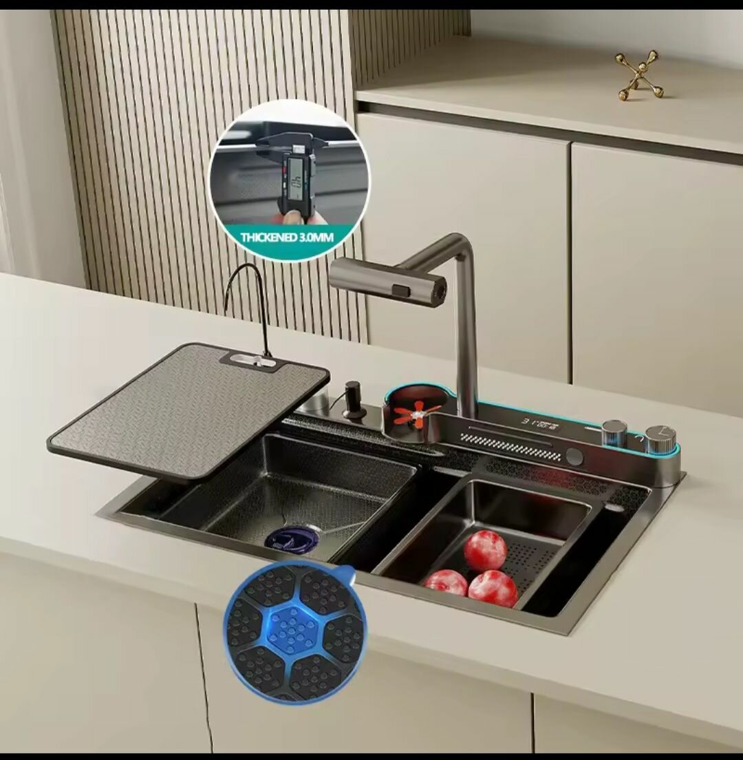 2025 smart Kitchen Multi-function SUS304 stainless steel sin