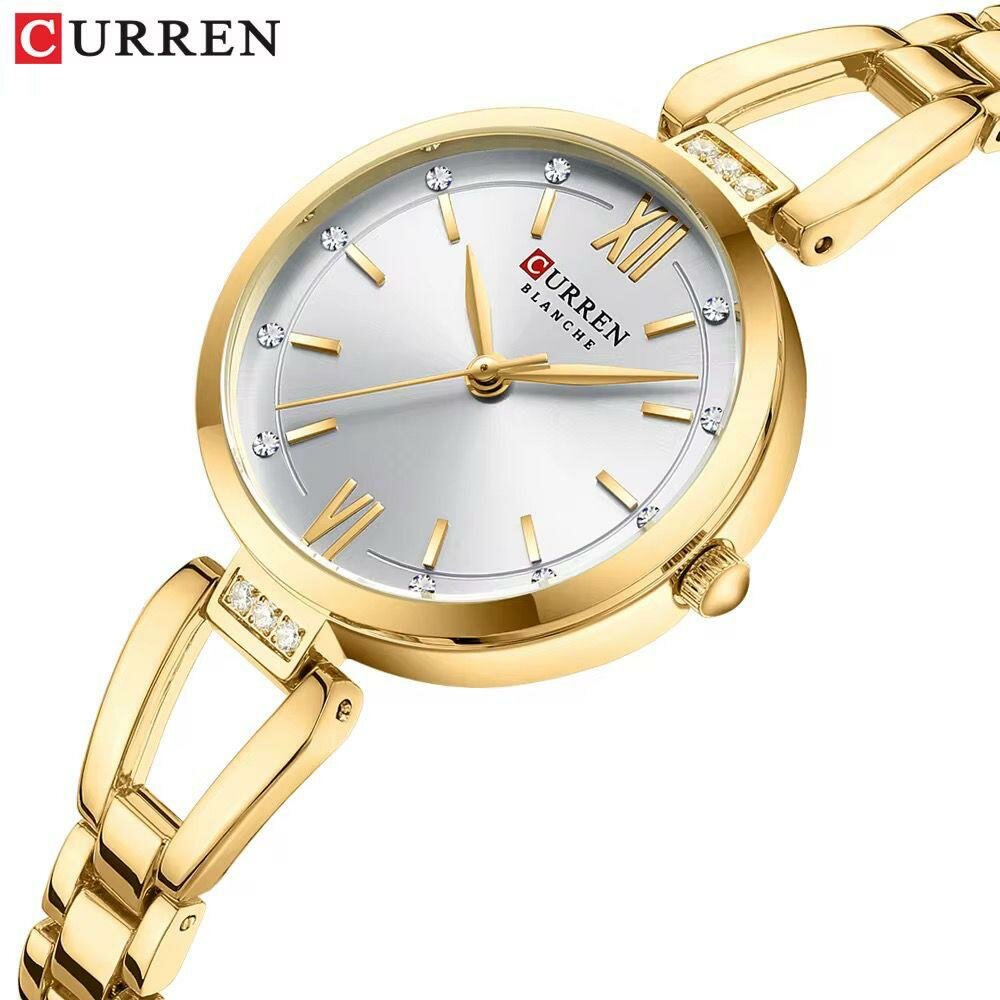 Montre Femme Dorée Élégante