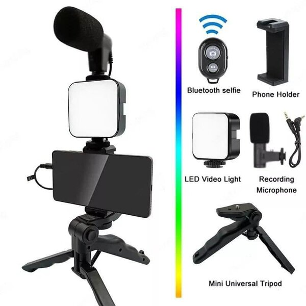 Kit vidéo avec trépied et micro