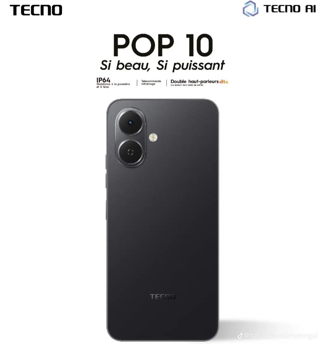 Smartphone TECNO POP 10 Puissant