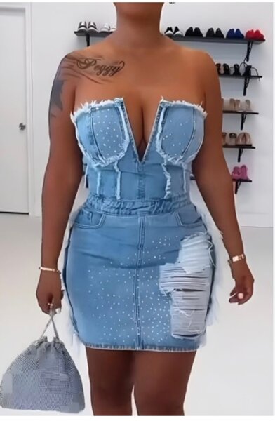 Robe jeans