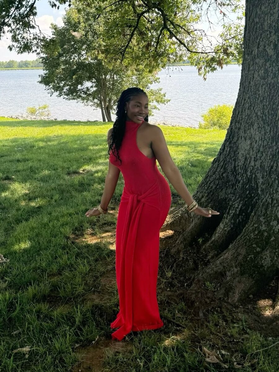 Robe élégante rouge