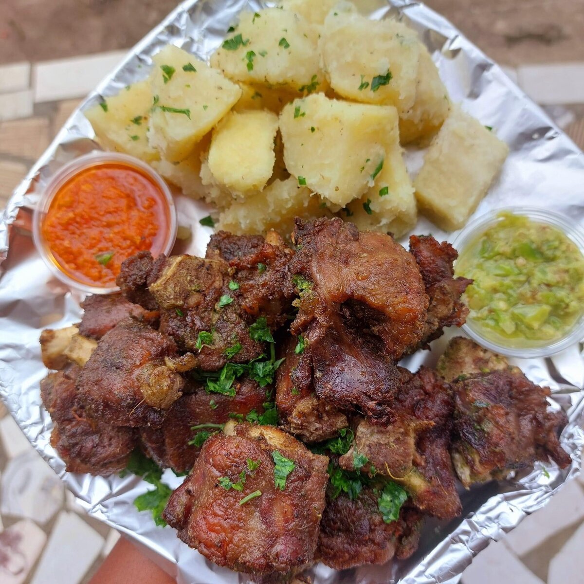 Assiette de queue bœuf braisé