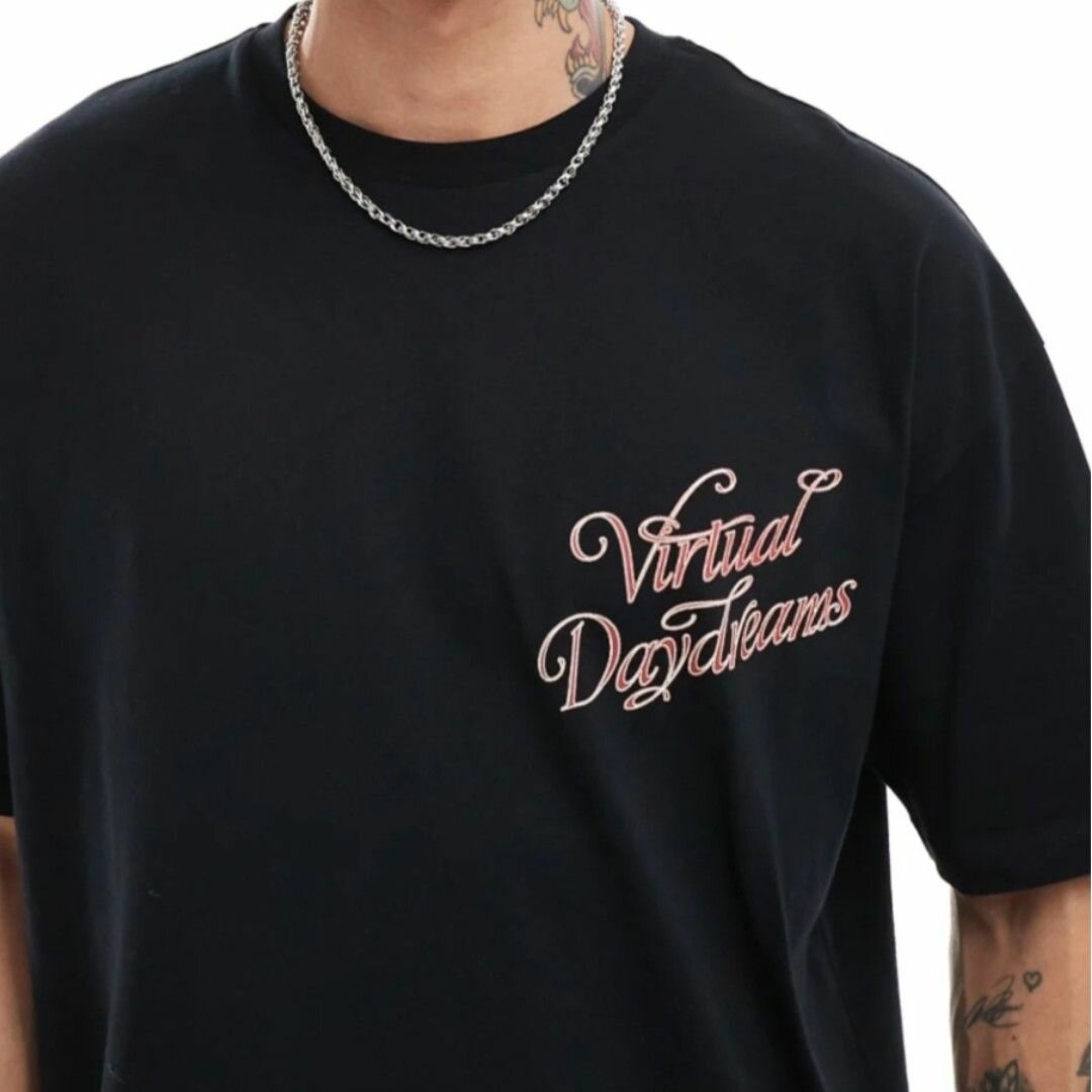 T-shirt noir "Virtual Daydreams"