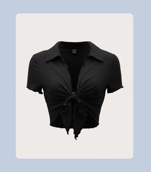 Black crop top