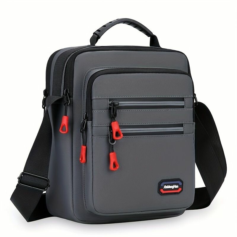 Sac gris à bandoulière