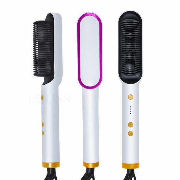 Brosse Chauffante Lissante 2-en-1
