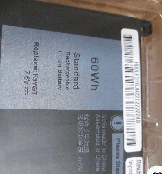 F3YGT NEW BATTERY
