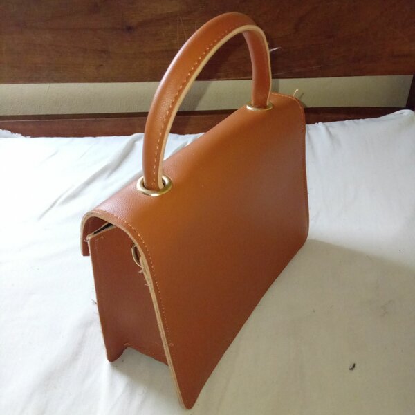 Sac en cuir marron