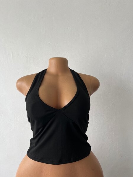 Black crop top