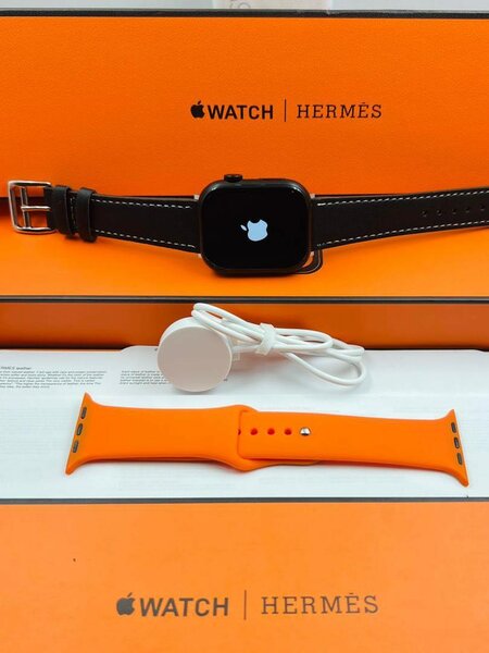 Series 9 apple logo Hermes smart watch