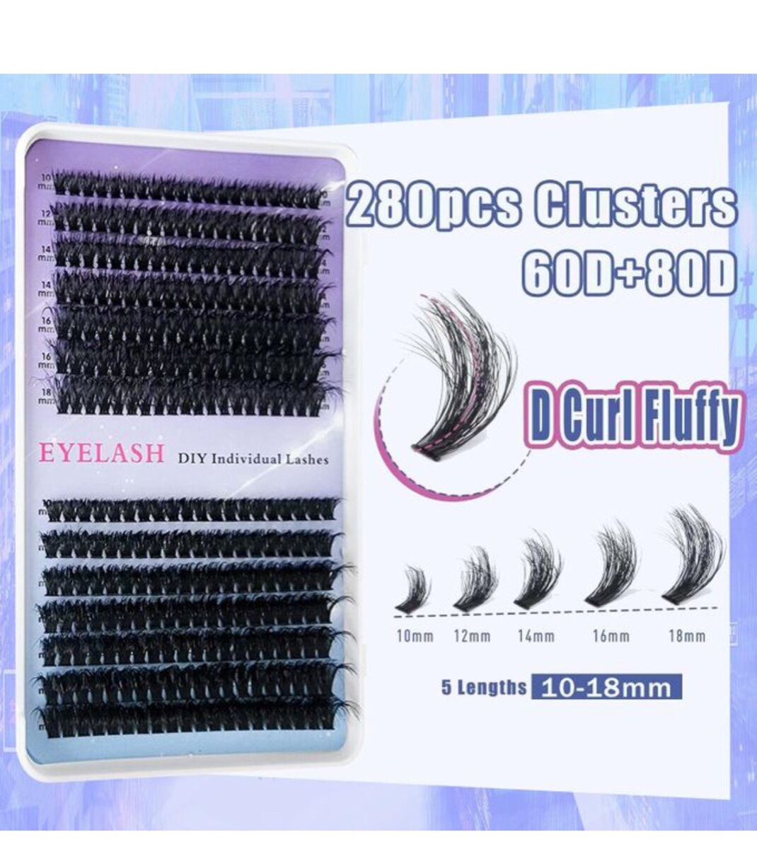 Cluster lashes 280pcs