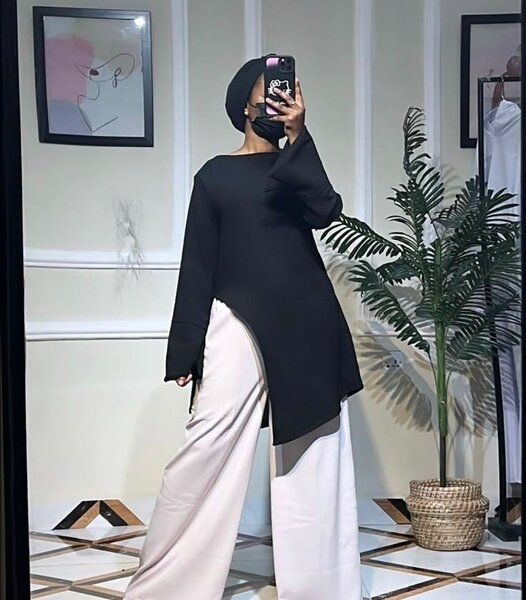 Ensemble asymétrique élégant