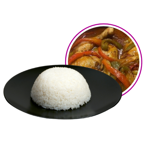 RIZ SAUCE LEGUMES POULET