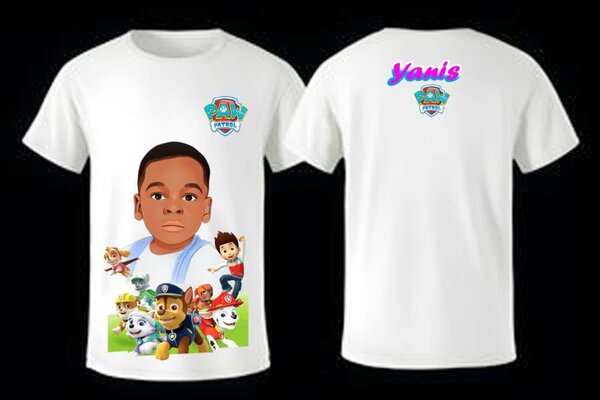 T-shirt PAW Patrol personnalisé