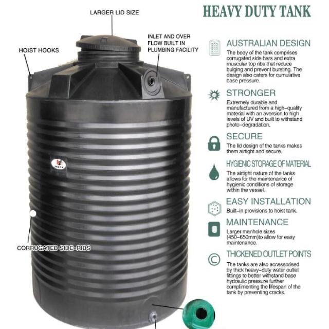 Poly + water tanks