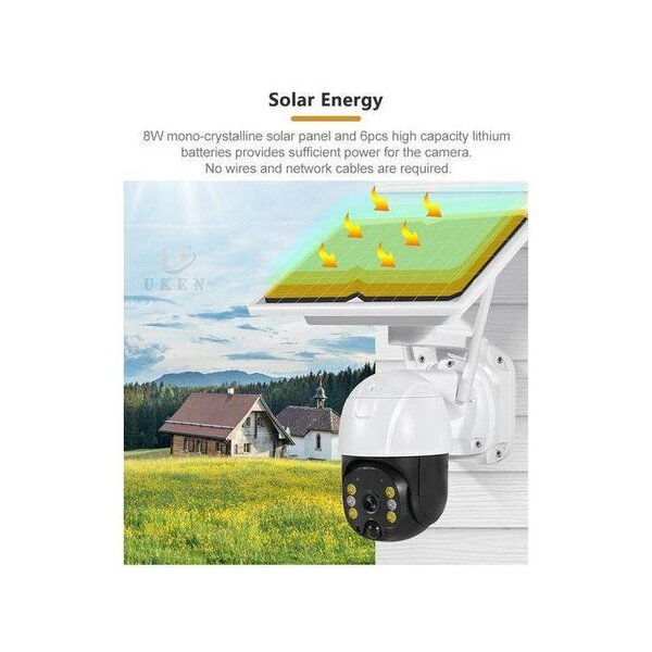 Camera Solaire WiFi Vision HD rotation 360⁰