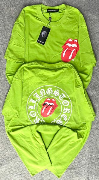 T-shirt verte Rolling Stones