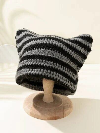 Chapeau cat en laine