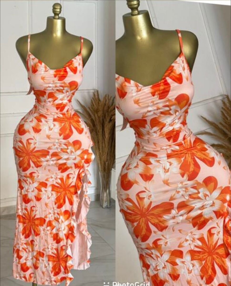 Robe longue florale femme