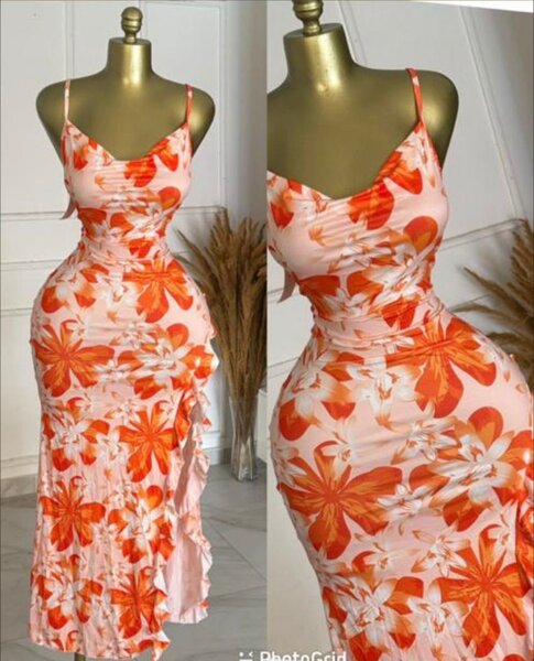 Robe longue florale femme