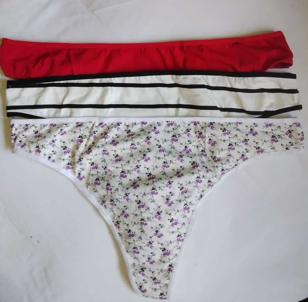Pant blanc violet