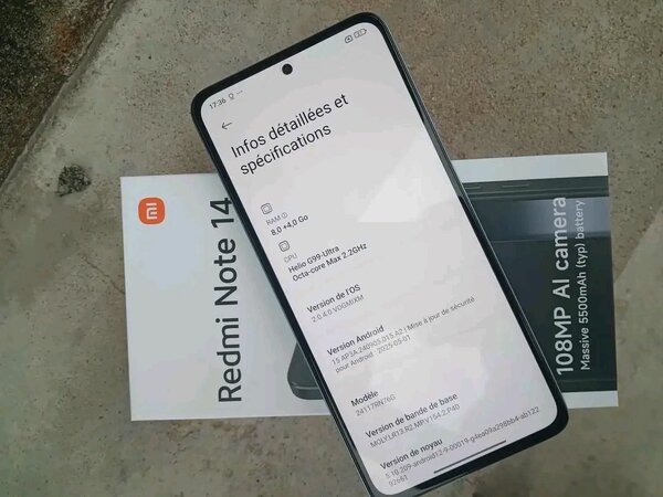Smartphone Redmi Note 14 128Go