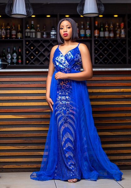 Blue sequin