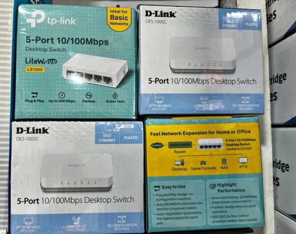Switch 5 Ports Dlink et Tplink