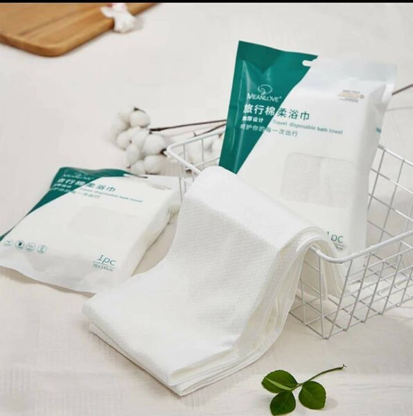 Serviette de bain jetable voyage