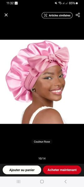 Bonnet en soie