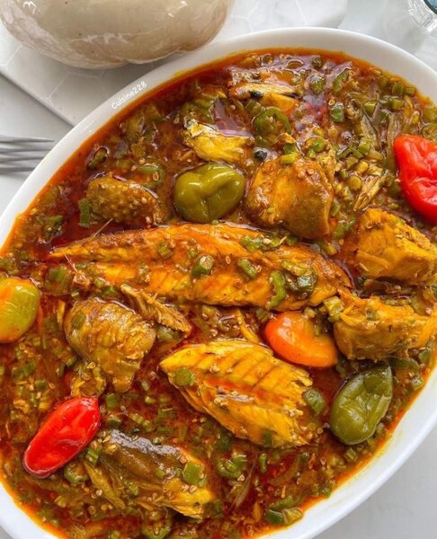 Gombo grillé & riz